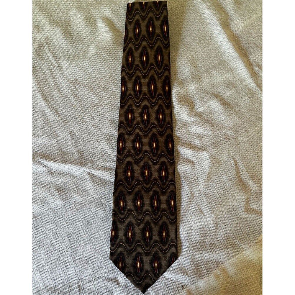 Vintage Parisian by J.Z. Richards All Silk Abstract Geometric Necktie Made in US